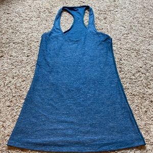 Blue lululemon tank top